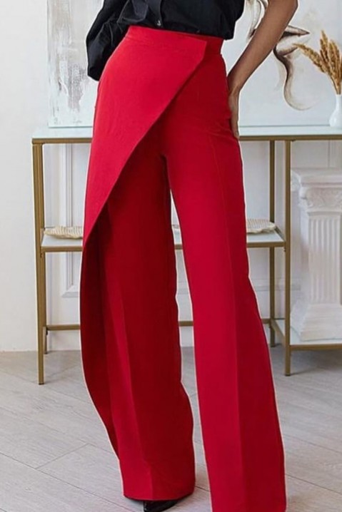 Dámské kalhoty ZARMELA RED, Barva: červená, IVET.EU - Stylové oblečení