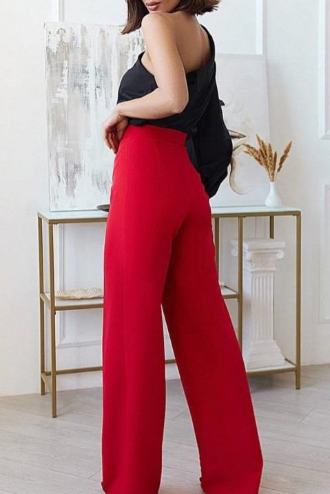 Dámské kalhoty ZARMELA RED, Barva: červená, IVET.EU - Stylové oblečení