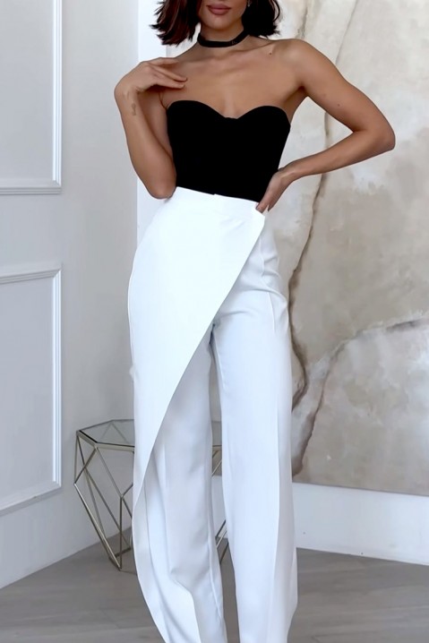 Dámské kalhoty ZARMELA WHITE, Barva: bílá, IVET.EU - Stylové oblečení