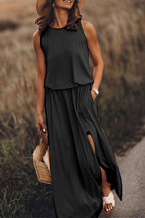 Φόρεμα BERVOLA BLACK, Χρώμα: μαύρο, IVET.EU - Εκπτώσεις έως -80%