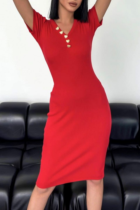 Suknelė REDESONA, Spalvos: raudona, IVET.EU - Madinga apranga