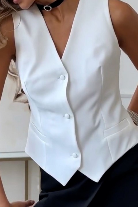 Dámská vesta ROTONA WHITE, Barva: bílá, IVET.EU - Stylové oblečení