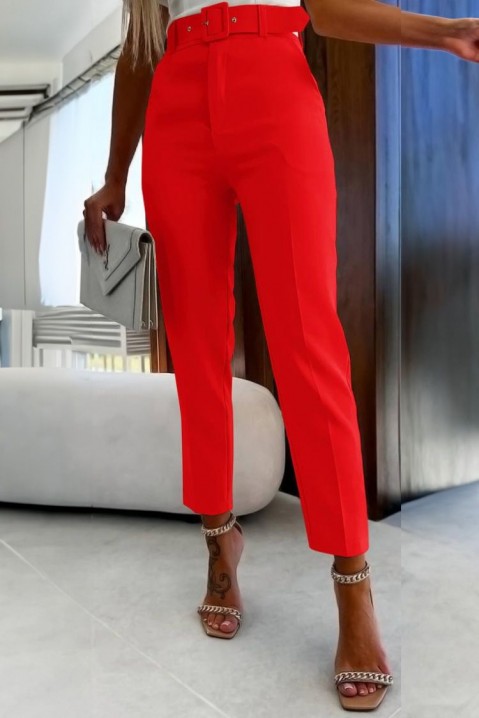 Παντελόνι FLOSINA RED, Χρώμα: κόκκινο, IVET.EU - Εκπτώσεις έως -80%