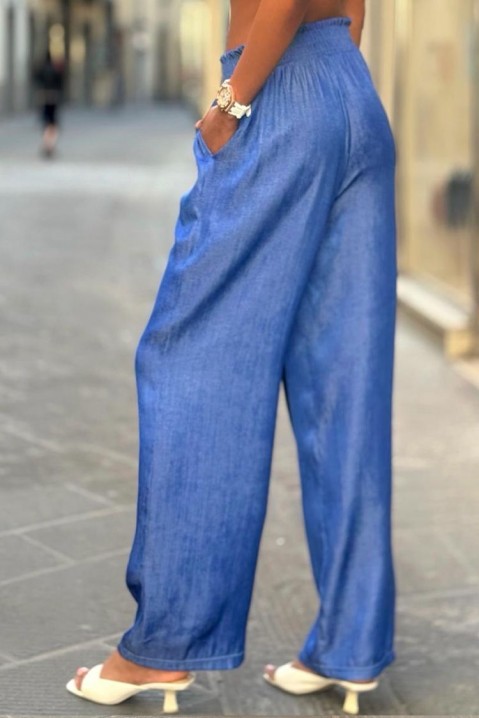 Dámské kalhoty KREMENTA, Barva: světlemodrá, IVET.EU - Stylové oblečení