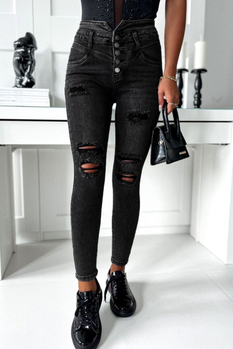 Dámské džíny MELONTA BLACK, Barva: černá, IVET.EU - Stylové oblečení
