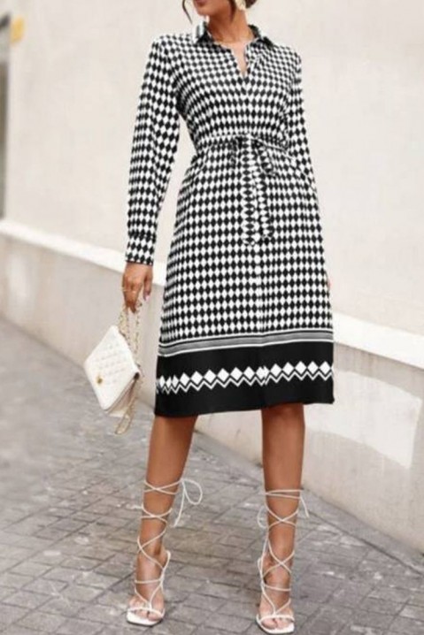 Šaty LOREOLA BLACK, Farba: bielo čierna, IVET.EU - Štýlové oblečenie