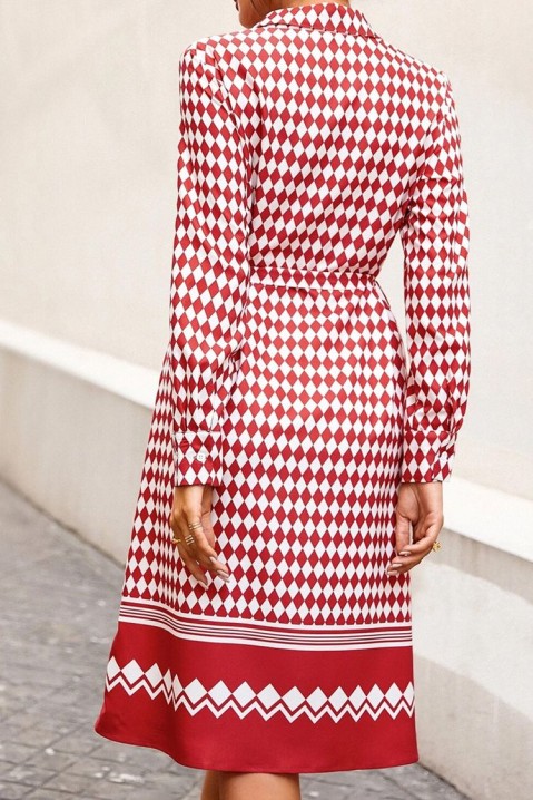 Šaty LOREOLA RED, Barva: červená, IVET.EU - Stylové oblečení
