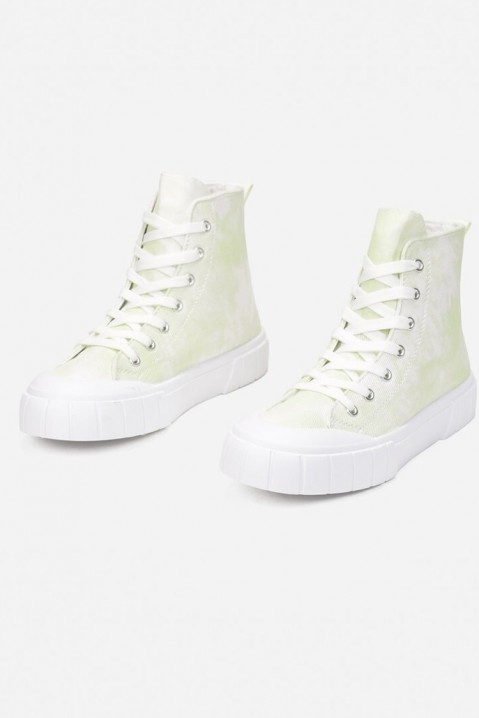 Γυναικεία παπούτσια FORDELSA GREEN, Χρώμα: λευκό με πράσινο, IVET.EU - Εκπτώσεις έως -80%