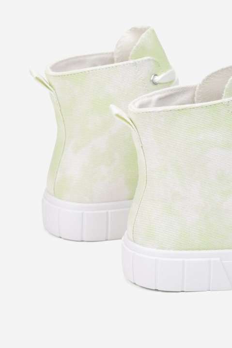 Γυναικεία παπούτσια FORDELSA GREEN, Χρώμα: λευκό με πράσινο, IVET.EU - Εκπτώσεις έως -80%