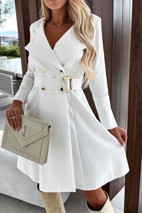 Φόρεμα PEPTINA WHITE, Χρώμα: άσπρο, IVET.EU - Εκπτώσεις έως -80%