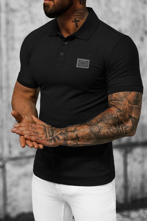 Pánské triko FREBOLFO BLACK, Barva: černá, IVET.EU - Stylové oblečení