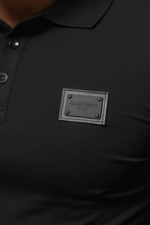 Ανδρικό κοντομάνικο μπλουζάκι FREBOLFO BLACK, Χρώμα: μαύρο, IVET.EU - Εκπτώσεις έως -80%