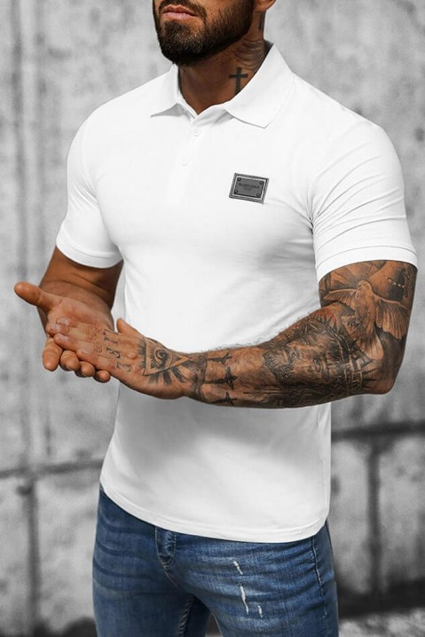 Ανδρικό κοντομάνικο μπλουζάκι FREBOLFO WHITE, Χρώμα: άσπρο, IVET.EU - Εκπτώσεις έως -80%