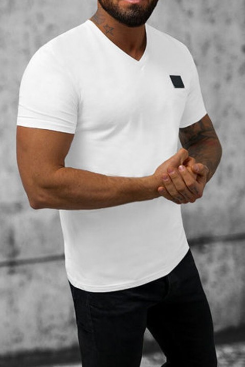 Ανδρικό κοντομάνικο μπλουζάκι FEVERGO WHITE, Χρώμα: άσπρο, IVET.EU - Εκπτώσεις έως -80%