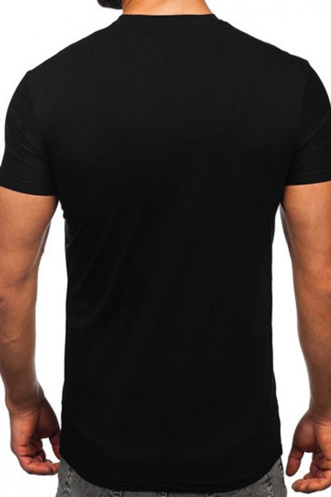 Ανδρικό κοντομάνικο μπλουζάκι MEFROZO BLACK, Χρώμα: μαύρο, IVET.EU - Εκπτώσεις έως -80%