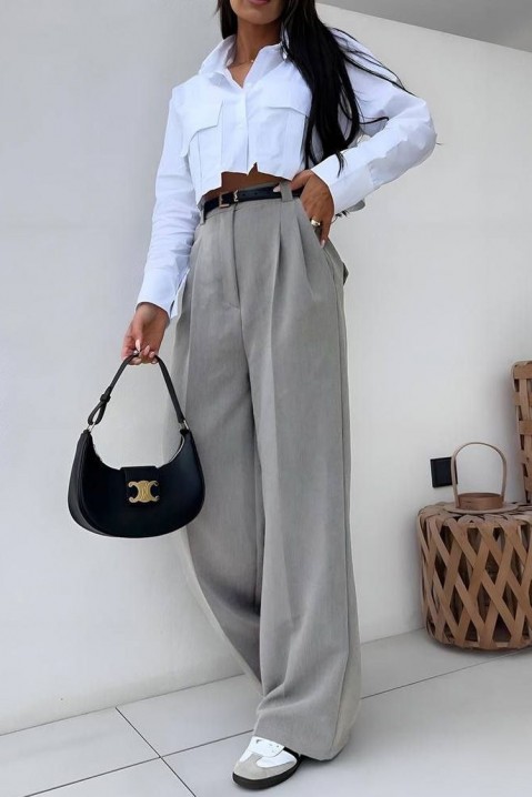 Dámské kalhoty LORONGA GREY, Barva: šedá, IVET.EU - Stylové oblečení