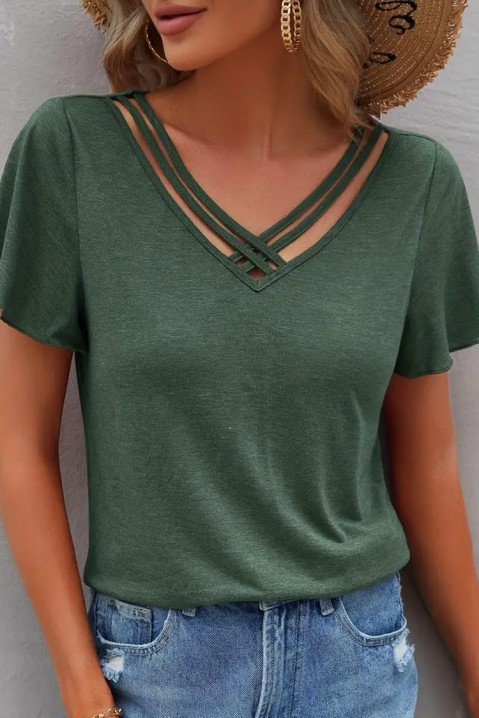 Dámské triko MERDELDA, Barva: zelená, IVET.EU - Stylové oblečení