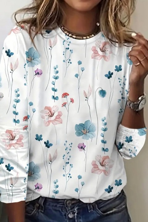 Γυναικεία μπλούζα ASORMELDA WHITE, Χρώμα: χρωματιστό, IVET.EU - Εκπτώσεις έως -80%