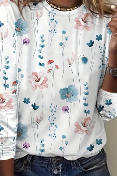 Γυναικεία μπλούζα ASORMELDA WHITE, Χρώμα: χρωματιστό, IVET.EU - Εκπτώσεις έως -80%