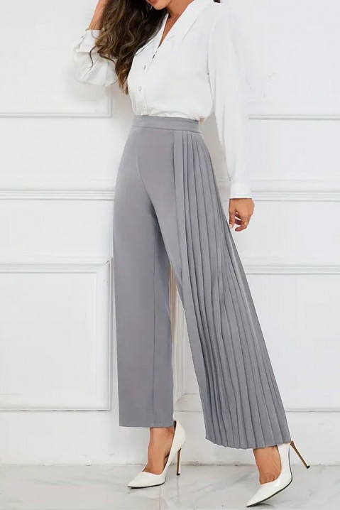 Dámské kalhoty ACELORA GREY, Barva: šedá, IVET.EU - Stylové oblečení