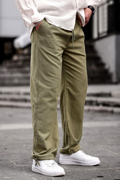 Pánské kalhoty LEFONHO KHAKI, Barva: khaki, IVET.EU - Stylové oblečení