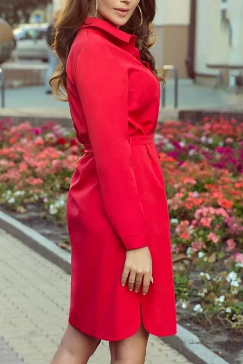 Šaty PANTENA, Barva: červená, IVET.EU - Stylové oblečení
