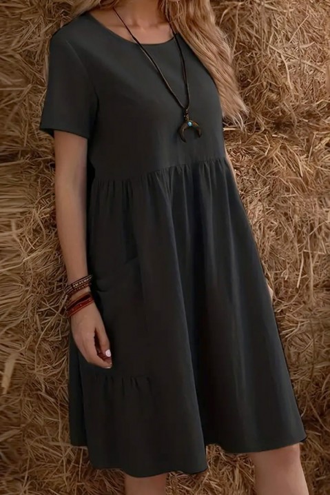 Šaty KOMERFA BLACK, Farba: čierna, IVET.EU - Štýlové oblečenie