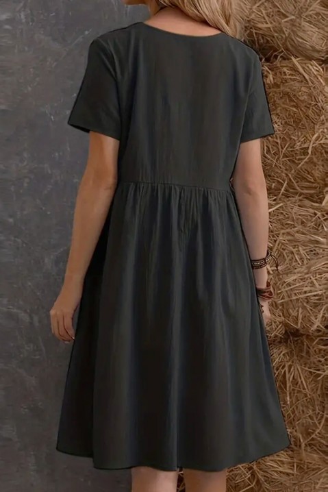 Šaty KOMERFA BLACK, Barva: černá, IVET.EU - Stylové oblečení