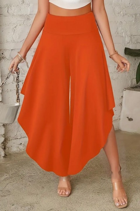 Dámske nohavice TELTONA ORANGE, Farba: oranžová, IVET.EU - Štýlové oblečenie