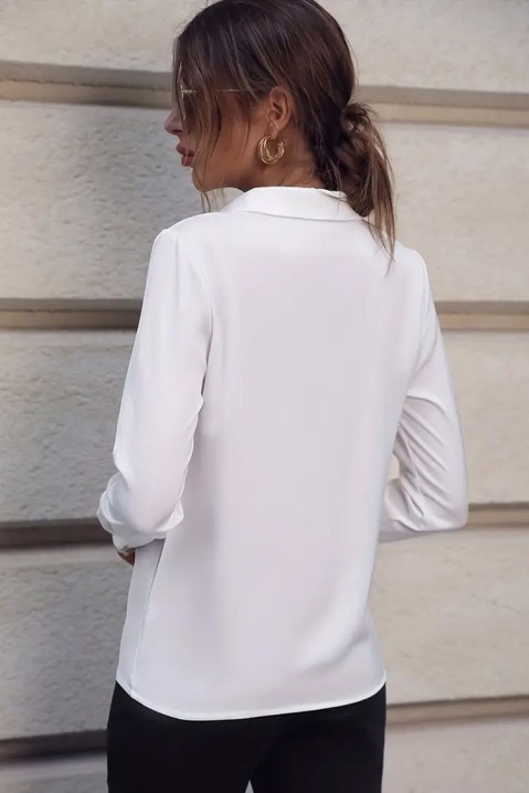 Γυναικείο πουκάμισο LENALDA WHITE, Χρώμα: άσπρο, IVET.EU - Εκπτώσεις έως -80%