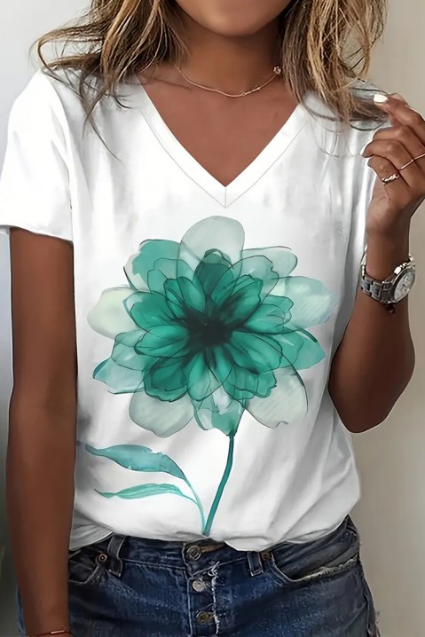 Dámské triko LISOLNA GREEN, Barva: bílá, IVET.EU - Stylové oblečení