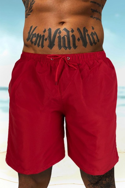 Plavecké šortky KENVELO RED, Barva: červená, IVET.EU - Stylové oblečení
