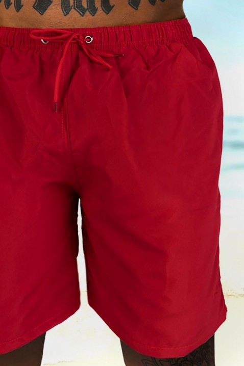 Pánske plavky KENVELO RED, Farba: červená, IVET.EU - Štýlové oblečenie