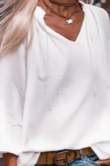 Γυναικεία μπλούζα KRENILSA, Χρώμα: άσπρο, IVET.EU - Εκπτώσεις έως -80%