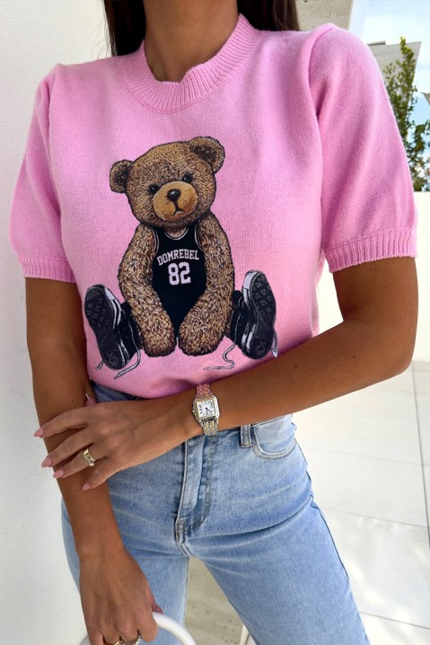 Γυναικεία μπλούζα NONERSA PINK, Χρώμα: ροζ, IVET.EU - Εκπτώσεις έως -80%