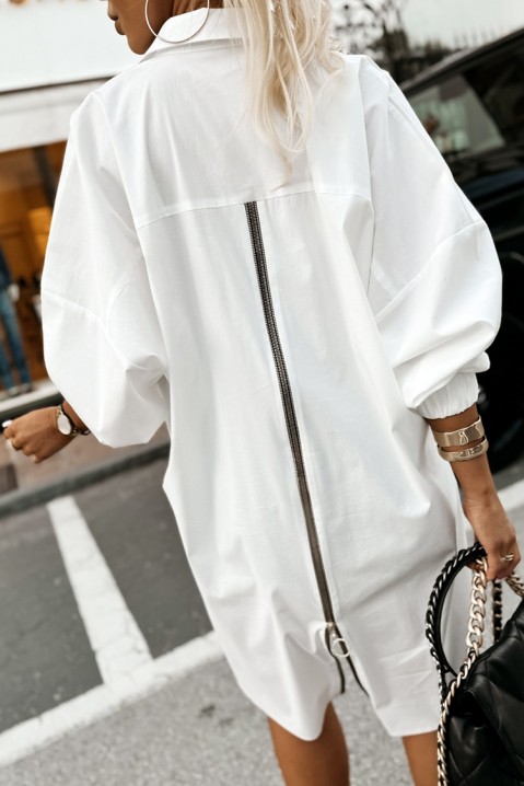 Γυναικείο πουκάμισο MORTILFA WHITE, Χρώμα: άσπρο, IVET.EU - Εκπτώσεις έως -80%