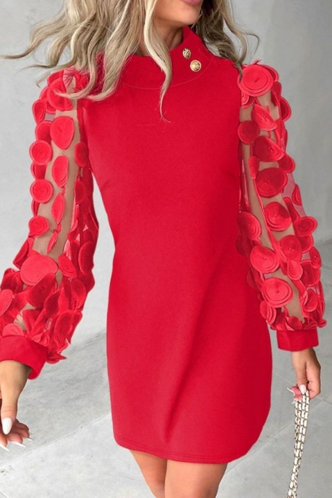 Šaty RINGOLA RED, Barva: červená, IVET.EU - Stylové oblečení