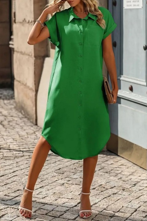 Šaty TREANA, Barva: zelená, IVET.EU - Stylové oblečení