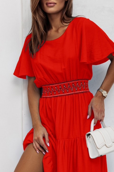 Šaty DELISELA RED, Farba: červená, IVET.EU - Štýlové oblečenie