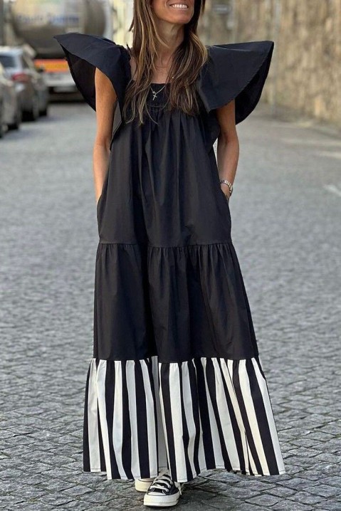 Šaty KREMIODA, Barva: černá, IVET.EU - Stylové oblečení