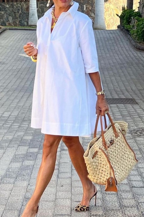 Φόρεμα DILENDA, Χρώμα: άσπρο, IVET.EU - Εκπτώσεις έως -80%