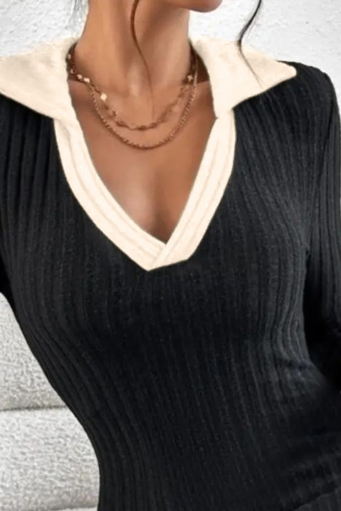Φόρεμα KOMELSA, Χρώμα: μαύρο, IVET.EU - Εκπτώσεις έως -80%