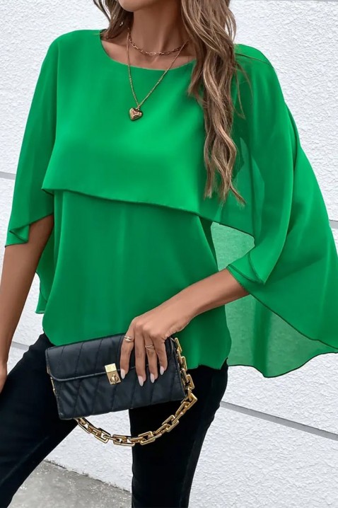Dámska blúzka ELDENTA GREEN, Farba: zelená, IVET.EU - Štýlové oblečenie