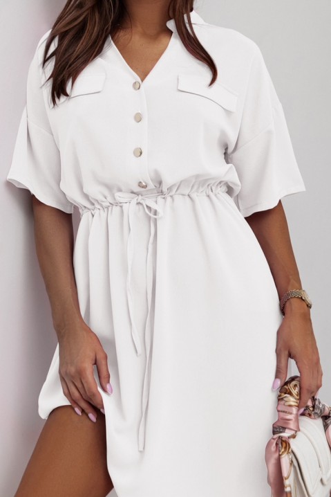 Φόρεμα BLENIRFA WHITE, Χρώμα: άσπρο, IVET.EU - Εκπτώσεις έως -80%