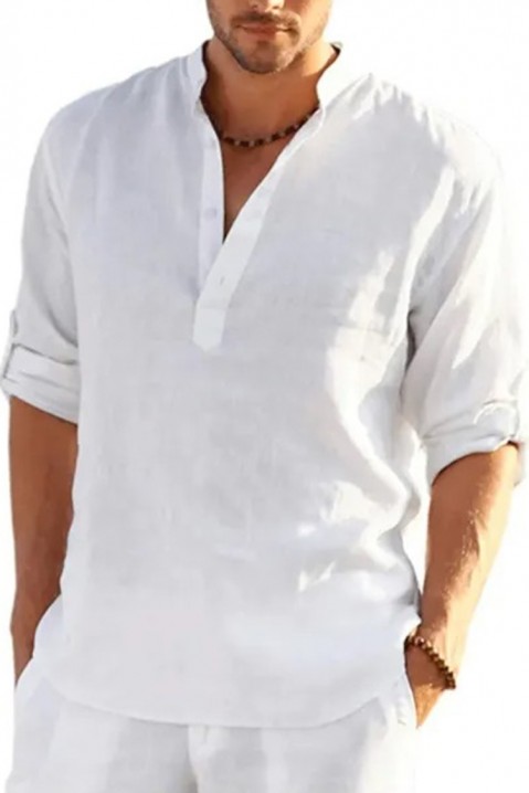 Ανδρικό πουκάμισο RENFILDO WHITE, Χρώμα: άσπρο, IVET.EU - Εκπτώσεις έως -80%