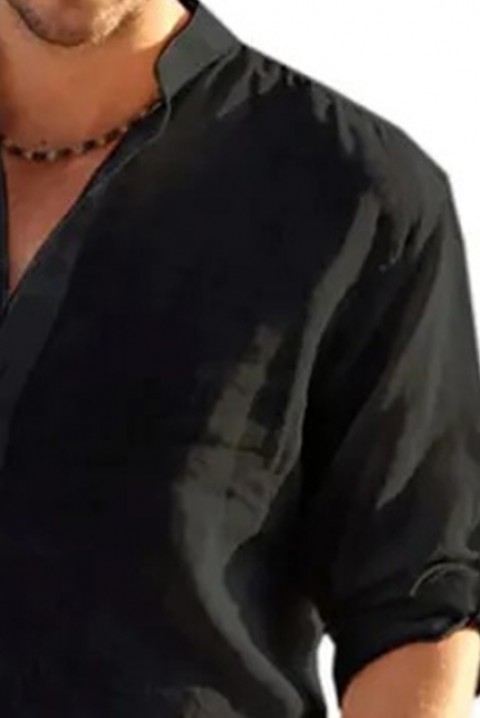 Pánská košile RENFILDO BLACK, Barva: černá, IVET.EU - Stylové oblečení