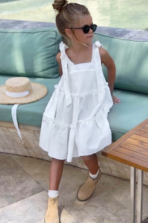 Φόρεμα SONSILDA WHITE, Χρώμα: άσπρο, IVET.EU - Εκπτώσεις έως -80%