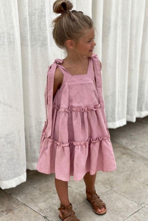 Dívčí šaty SONSILDA PINK, Barva: ružová, IVET.EU - Stylové oblečení