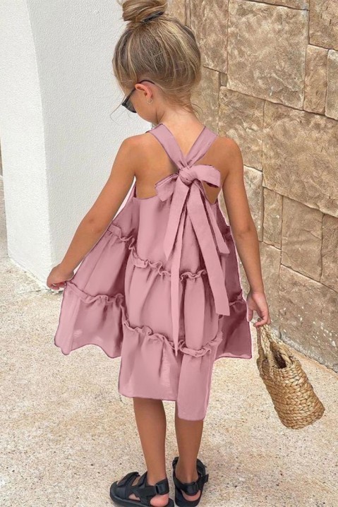 Dievčenské šaty SONSILDA PINK, Farba: ružová, IVET.EU - Štýlové oblečenie