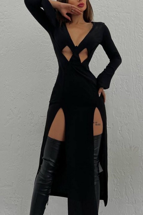 Φόρεμα MANDIDA BLACK, Χρώμα: μαύρο, IVET.EU - Εκπτώσεις έως -80%
